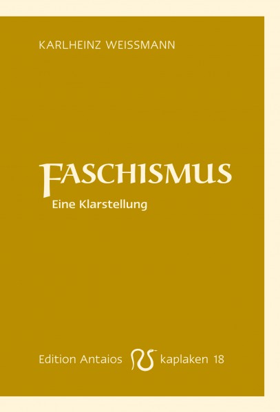 Faschismus. Eine Klarstellung